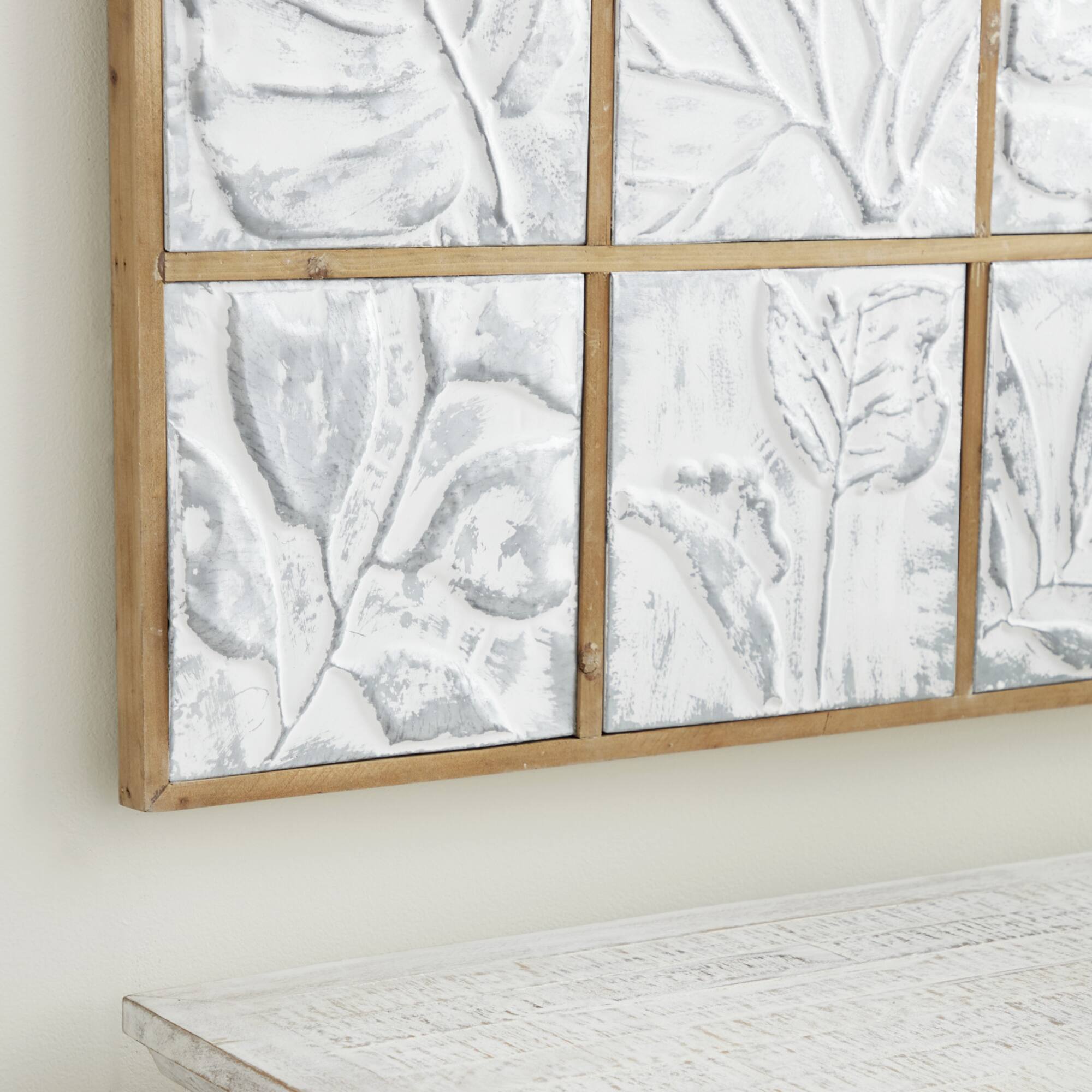 Grey Iron Farmhouse Wall Art, 32" x 43" x 1"